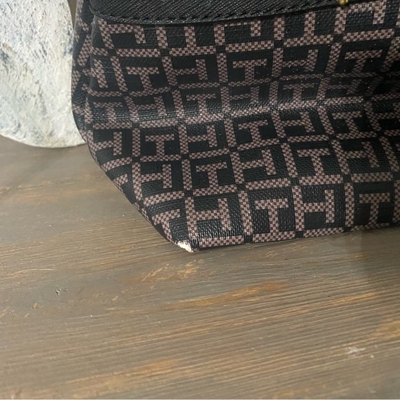 Tommy Hilfiger Women's  Tote Handbag Purse Brown/black - Picture 3 of 10